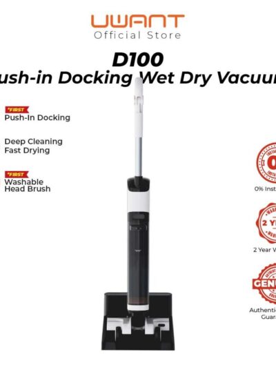 [Pre order]Uwant D100 Push-In Docking Wet Dry Vacuum Cleaner ETA 12/6